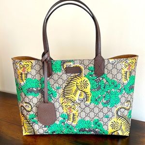 Gucci Supreme GG Logo Bengal Tote